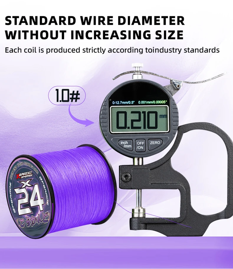 New YGKX 24 Strands PE Braided Fishing Line 300/500/1000M Ultra Multifilament Fishing Line Super Smooth Carp Fishing Line
