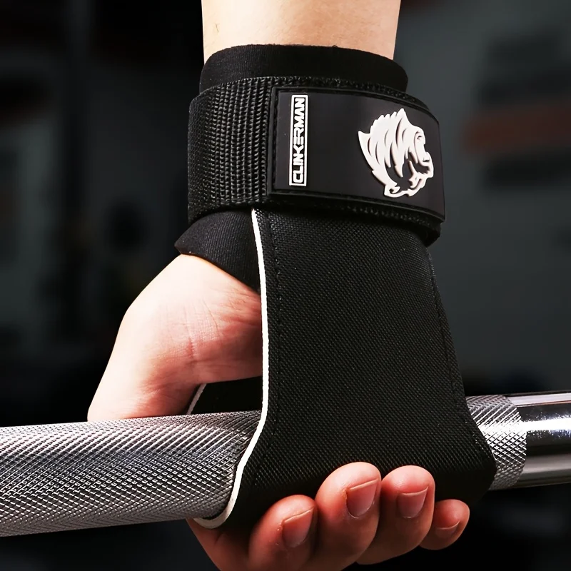 Weight Lifting Wrist Straps for Max Grip Support, PVC Lifting Strap for Weightlifting, Gym Grips Hook for Deadlifts, Heavy Shrug