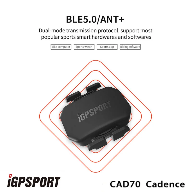 iGPSPORT Cadence Speed Sensor Cycling Accessories CAD70 SPD70, Heart Rate Monitor HR50 HR70 for Bike Computer Bluetooth ANT+