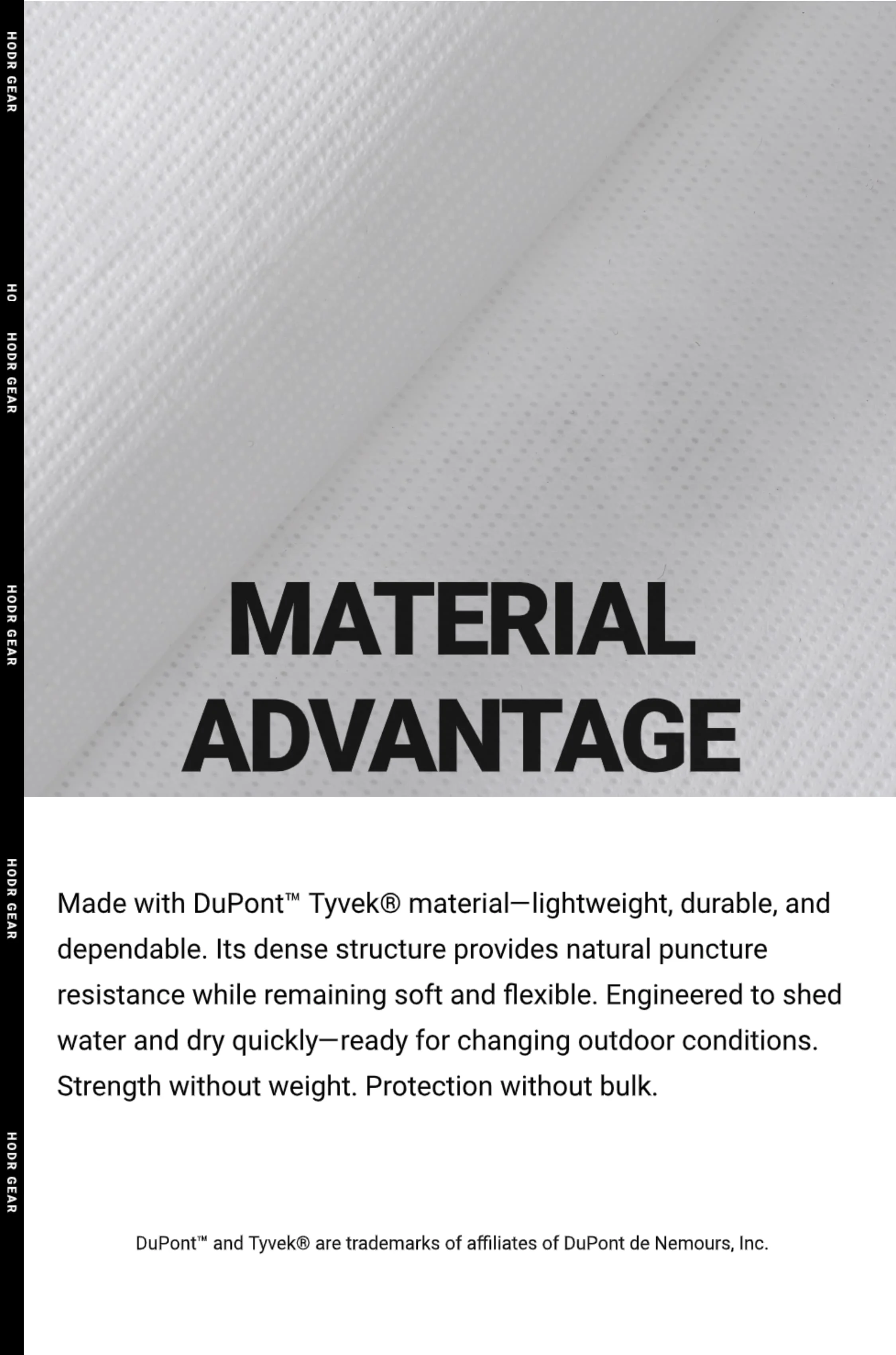HODRGEAR PaperLite Tyvek Tent Vestibule Mat 35g Ultralight Ground Sheet Tent Foortprint Waterproof Tent Footprint Camping Hiking