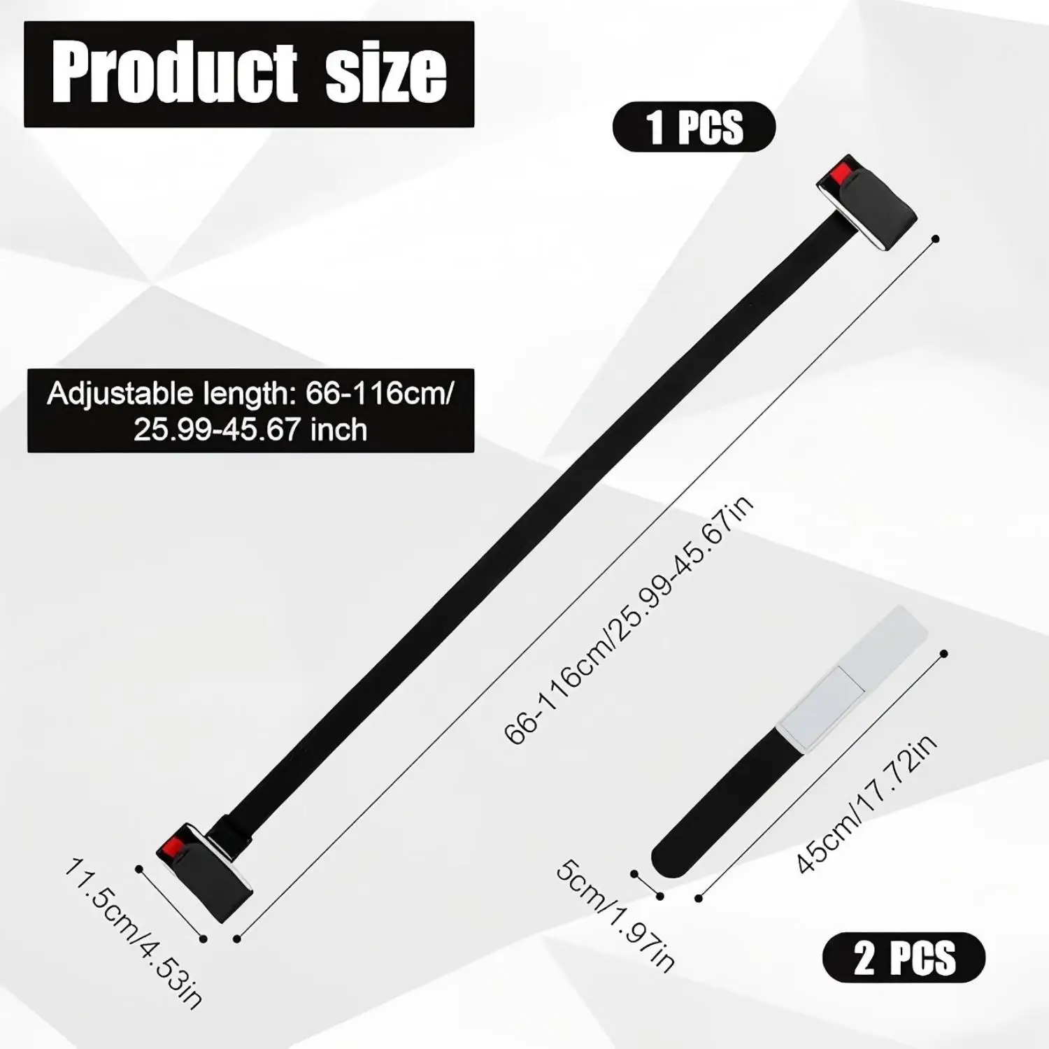 Tolex Nylon Ski Fixed Shoulder Straps Adjustable Ski Fixed Straps Cushioned Fastener Tape Strap Buck Hook Loop Ski Accessories