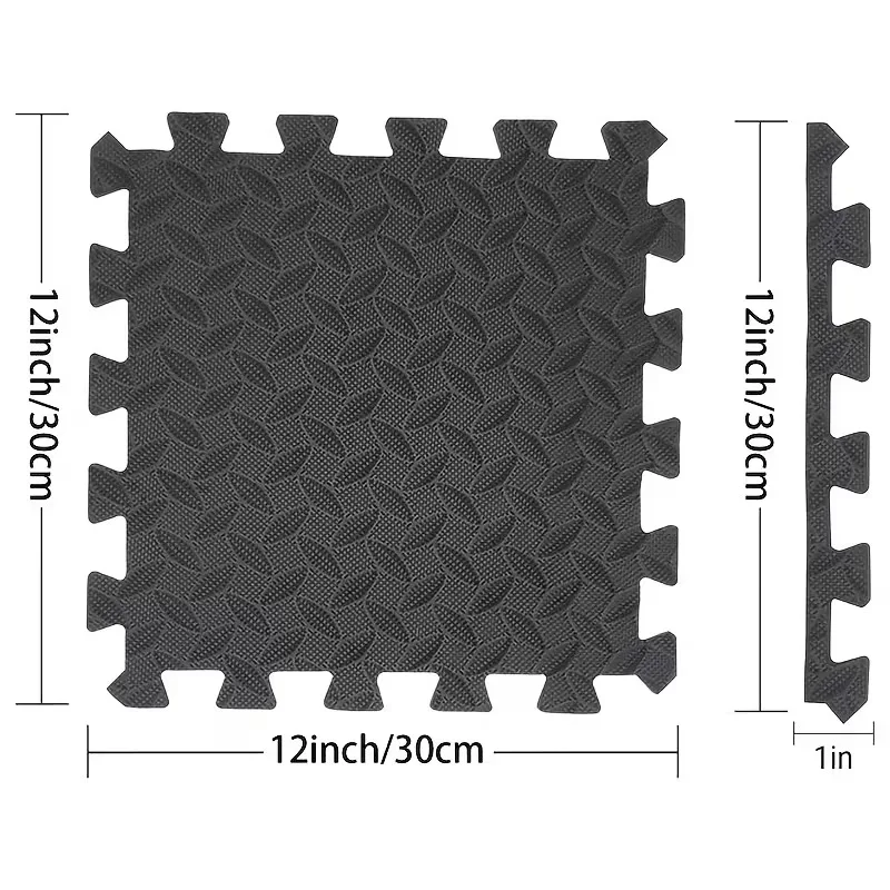 30x30cm 16 Pcs Interlocking Yoga Mat Home Gym and Yoga Equipment Protective Mat EVA Foam Non Slip Flooring Indoor Fitness
