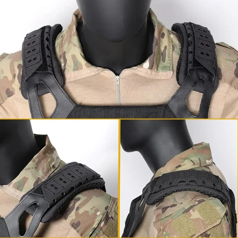 2PCS Tactical Shoulder Pad Breathable Tactical Sling Cushioning Non-slip Shoulder Outdoor Camping Hiking Backpacking Accessories