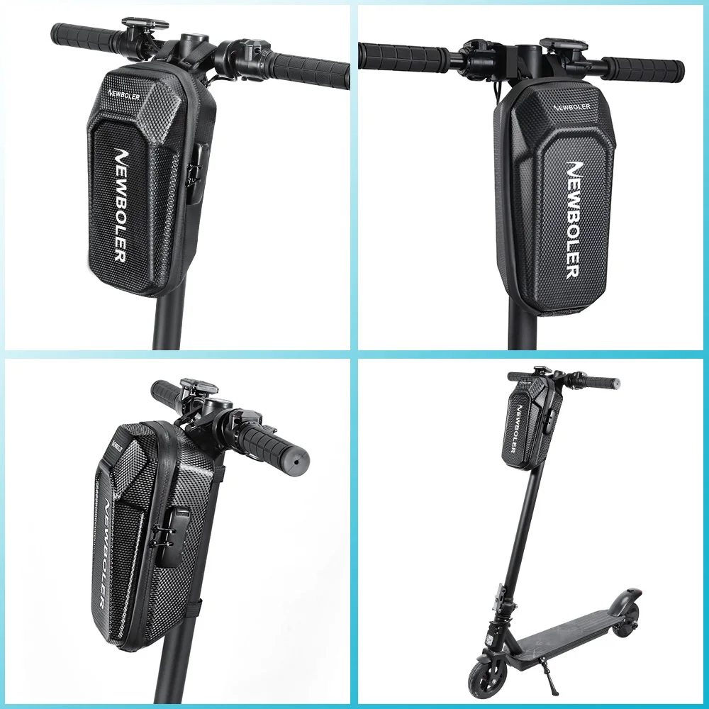 NEWBOLER 3L/5L Electric Scooter Bag Accessories Electric Vehicle Bag With Password Lock Waterproof Scooter Front Bag Bike Bag 