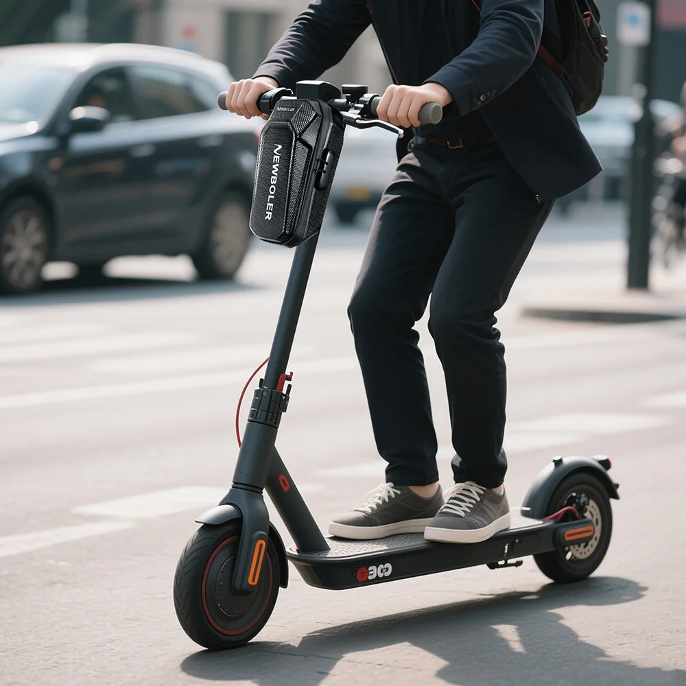 NEWBOLER 3L/5L Electric Scooter Bag Accessories Electric Vehicle Bag With Password Lock Waterproof Scooter Front Bag Bike Bag 
