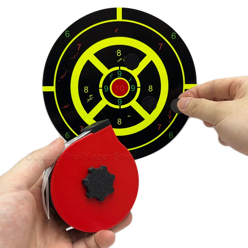 Shooting Plaster Dispenser Kit Shooting Bullseye Hole Patch Sticker Target Sticker Box for USPSA IPSC IDPA Shooting Accessories