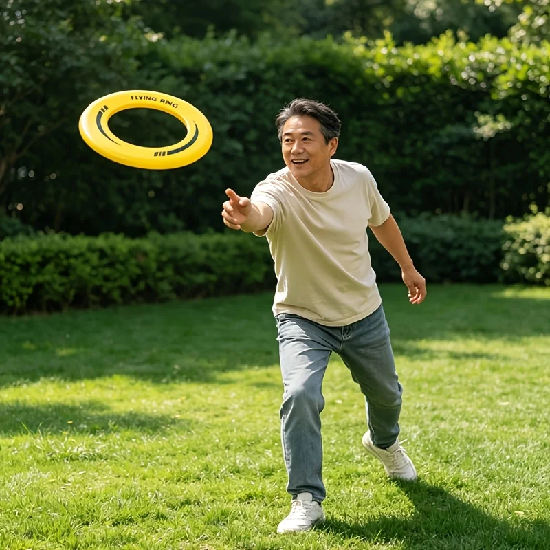 Durable Lightweight Hollow Flying Ring Polypropylene Material for Outdoor Use Beach Park Dog Walking Scenarios