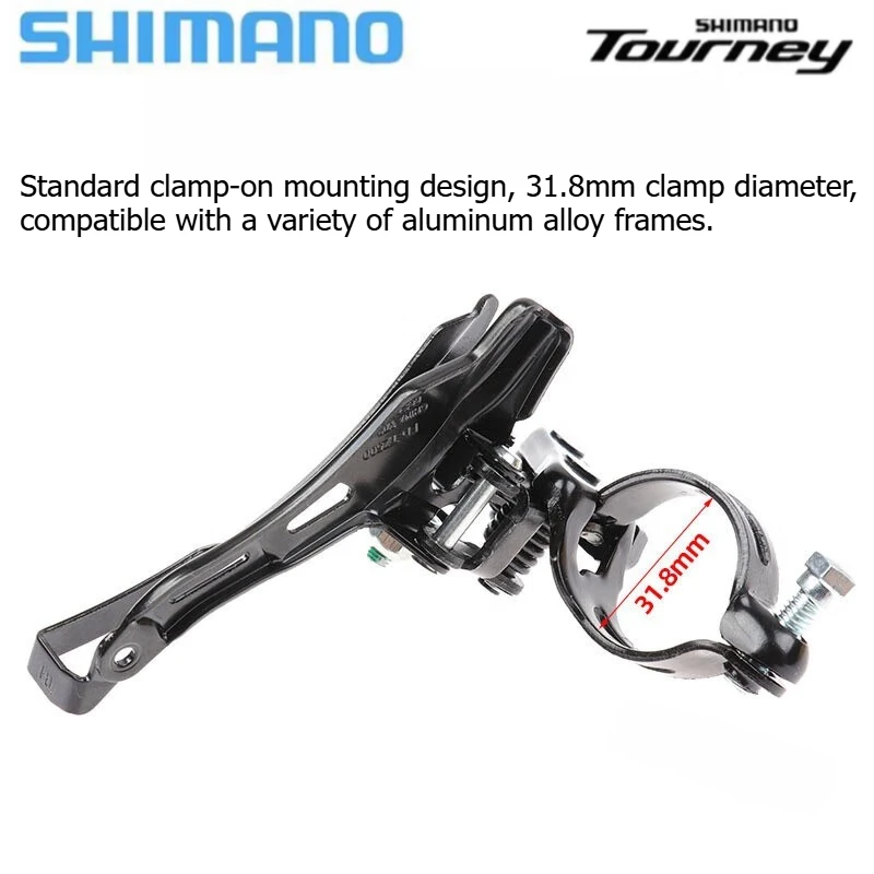 Shimano Tourney TZ FD TZ500 Bike Front Derailleur FD-TZ500 Clamp Band Mount 31.8mm 3x6/7 Speed Top/Down Pull Bike Part