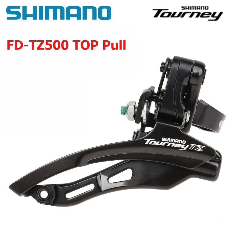 Shimano Tourney TZ FD TZ500 Bike Front Derailleur FD-TZ500 Clamp Band Mount 31.8mm 3x6/7 Speed Top/Down Pull Bike Part