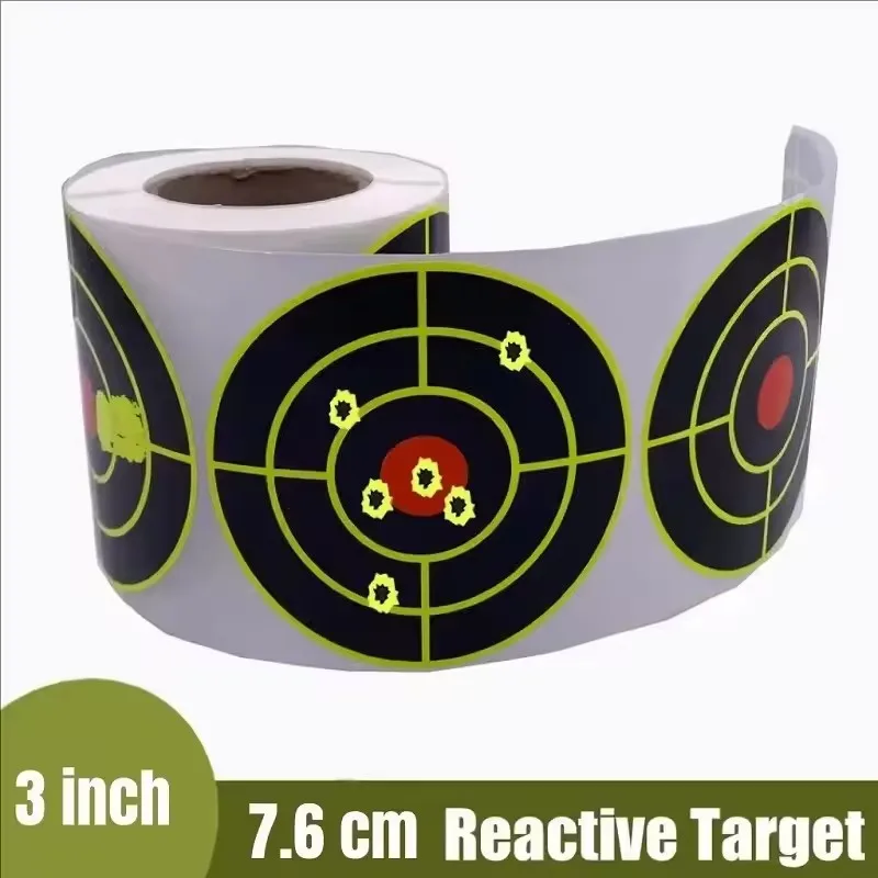 Reactive Splatter Shooting Target Sticker 100/200 Counts Self Adhesive Waterproof High Visibility Splash Target for Hunting