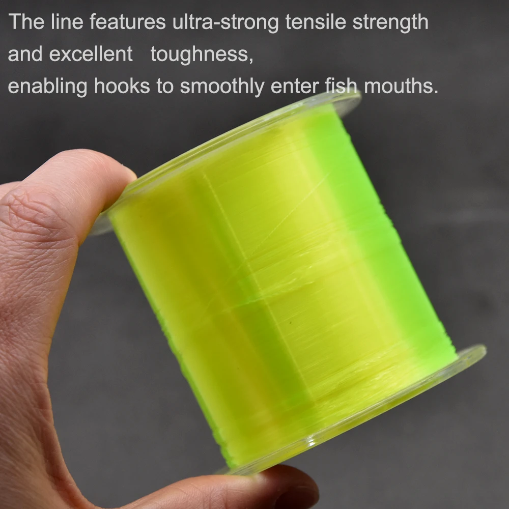 500M Japanese Nylon Durable Monofilament Rock Sea/Freshwater Fishing Line 0.10mm To 0.47mm Fishing Line Diameter Fishing Tackle
