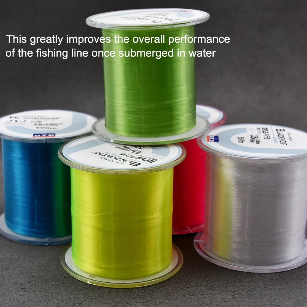 500M Japanese Nylon Durable Monofilament Rock Sea/Freshwater Fishing Line 0.10mm To 0.47mm Fishing Line Diameter Fishing Tackle