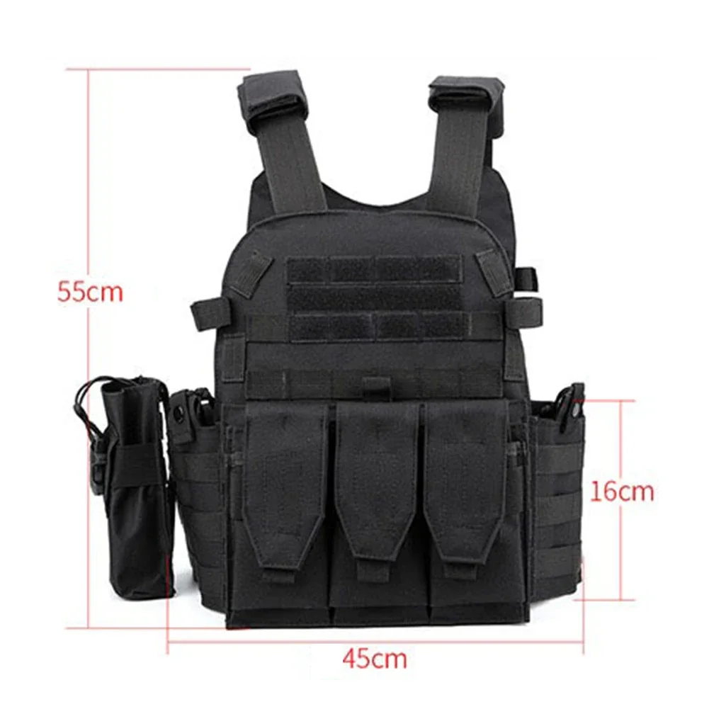 Nylon Tactical Vest Body Armor Hunting Carrier Men Combat Camo Military Army Vest Outdoor CS 2026