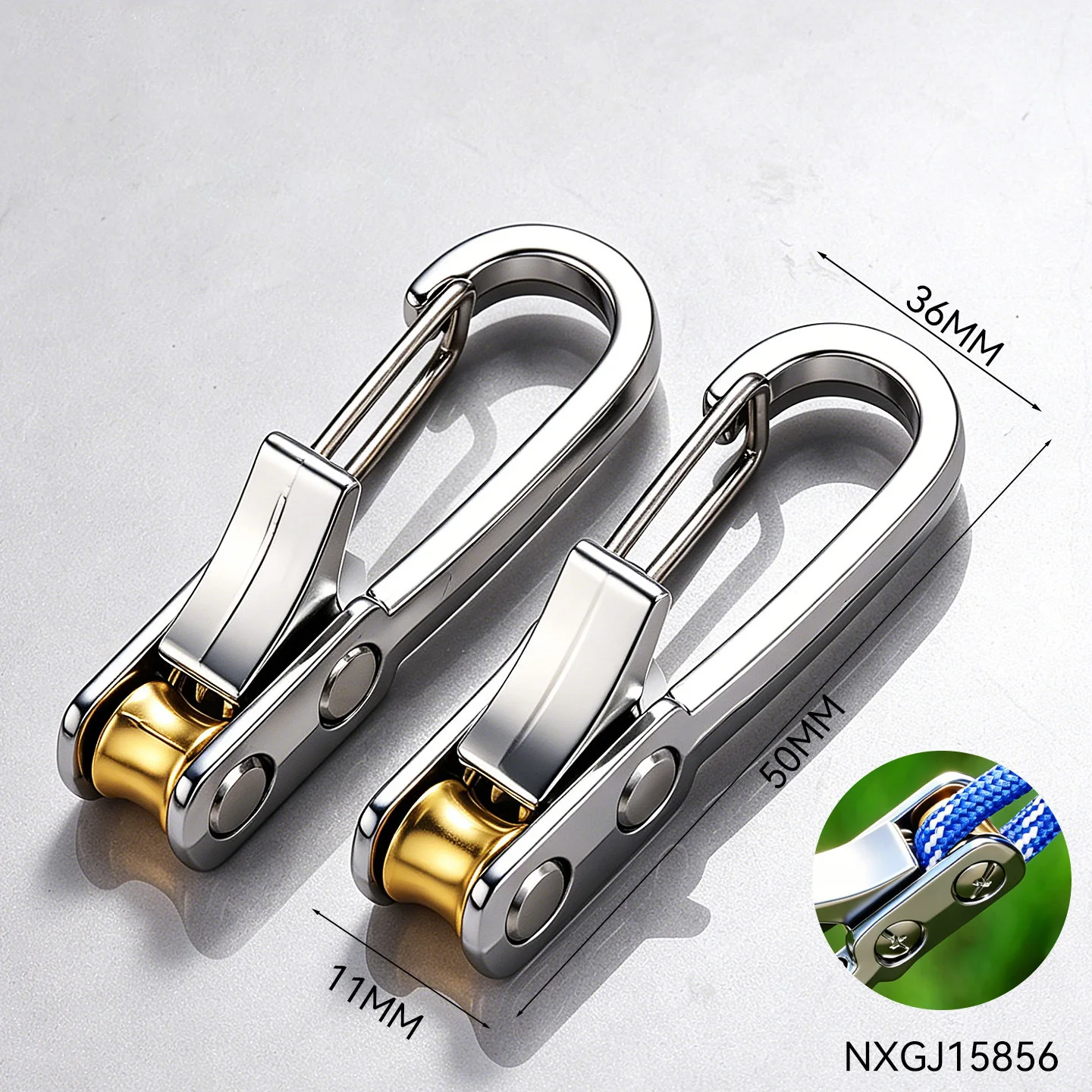 Rope Tightening Tool Tensioner Heavy Duty Retractable Buckle Self Locking For Camping Tent Hammock Moving Securing Fastener