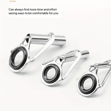50pcs of Sea Rod Guide Rings, Rocker Rod Top Rings, Stainless Steel Lure Top Rings, Long-Range Fishing Rod Modification Accessor