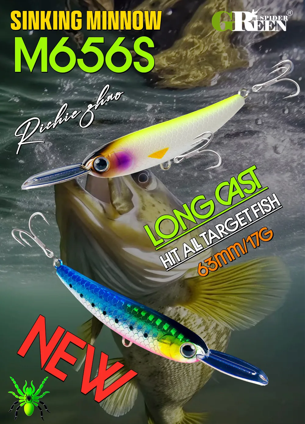 Sinking Minnow Fishing Bait 63mm/17g Artificial Pencil Lure For Bass Trout Fishing Lures