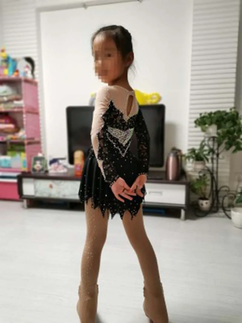 Ice Skating Figure Skating Pantyhose For Adults Gymnastics Rhinestone Pants Socks With Shoes Cover Kids Long Tights Trousers