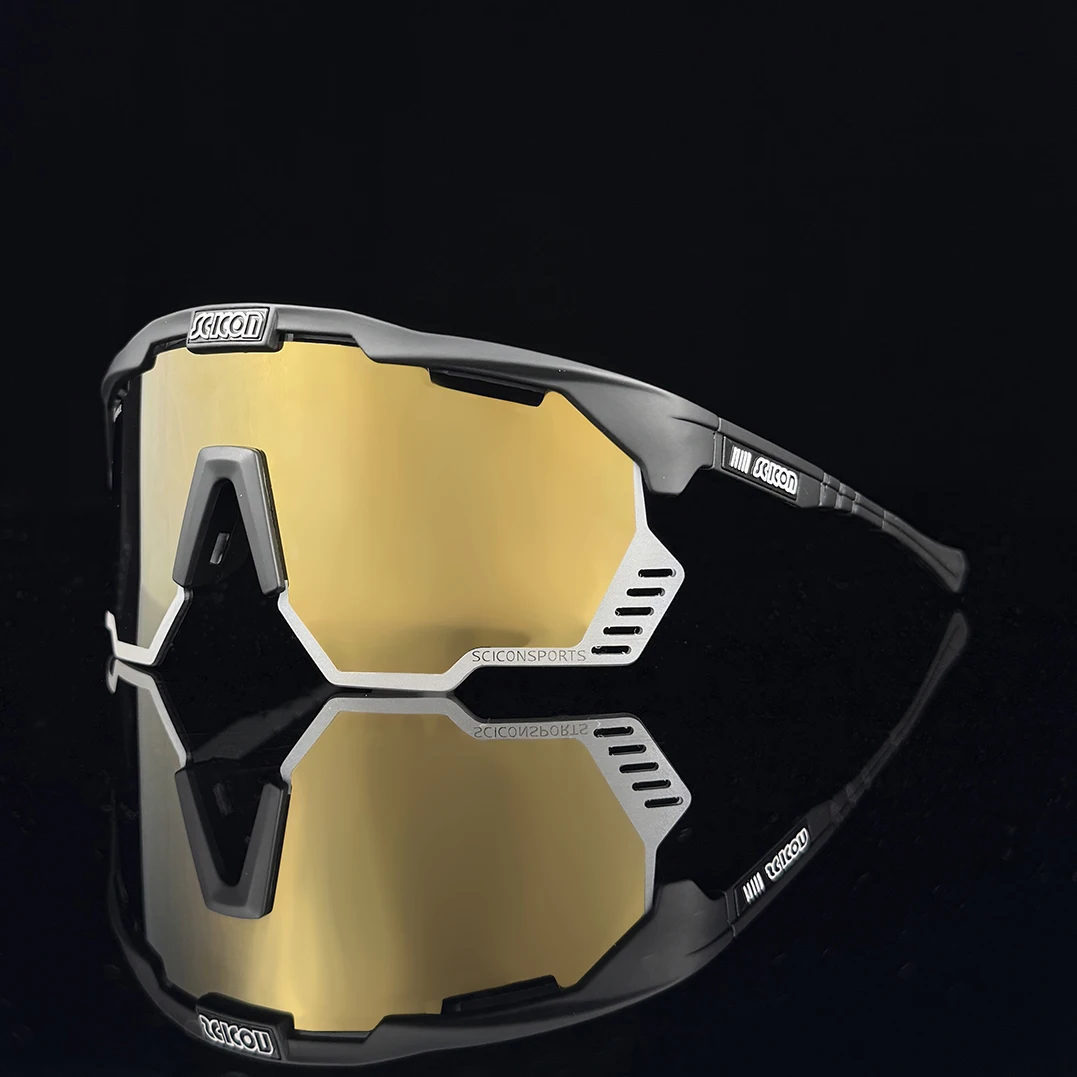 SCICON Outdoor Photochromic Sunglasses Cycling Sports Bike Glasses Man Women Road Bicycle Cycling Glasses UV400 Running Goggles