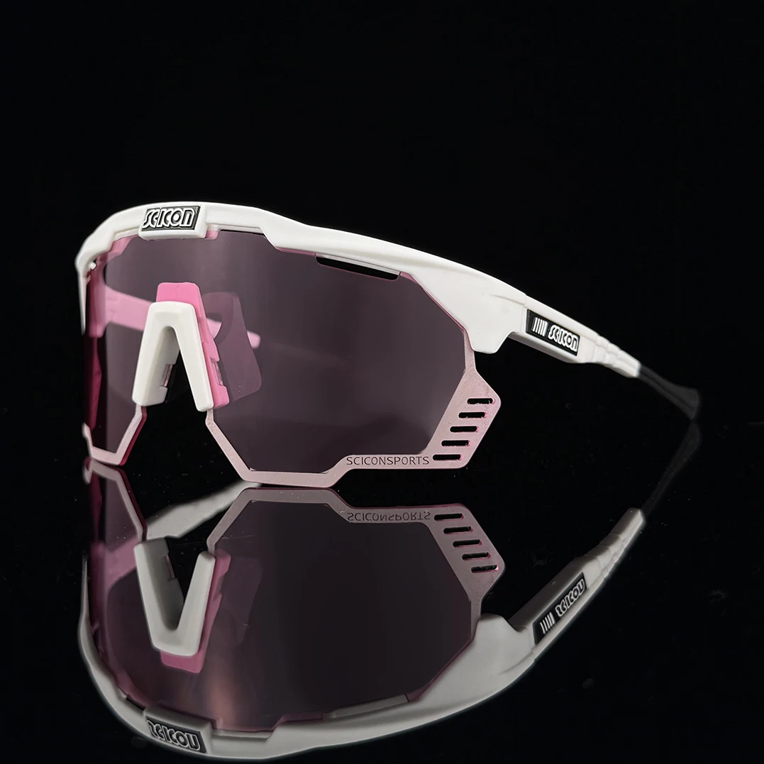 SCICON Outdoor Photochromic Sunglasses Cycling Sports Bike Glasses Man Women Road Bicycle Cycling Glasses UV400 Running Goggles