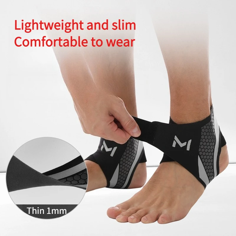 Compression Ankle Support Ankle Protection Brace Anti-Sprain One-Piece Design Suitable for Basketball Soccer Running Protection