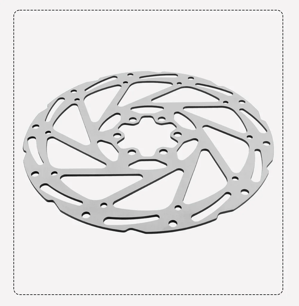 TEKTRO Disc Brake Rotor 6-Bolt TR160/TR180/TR203 160/180/203mm Stainless Steel Lightweight Dissipation Polygonal Design Screws