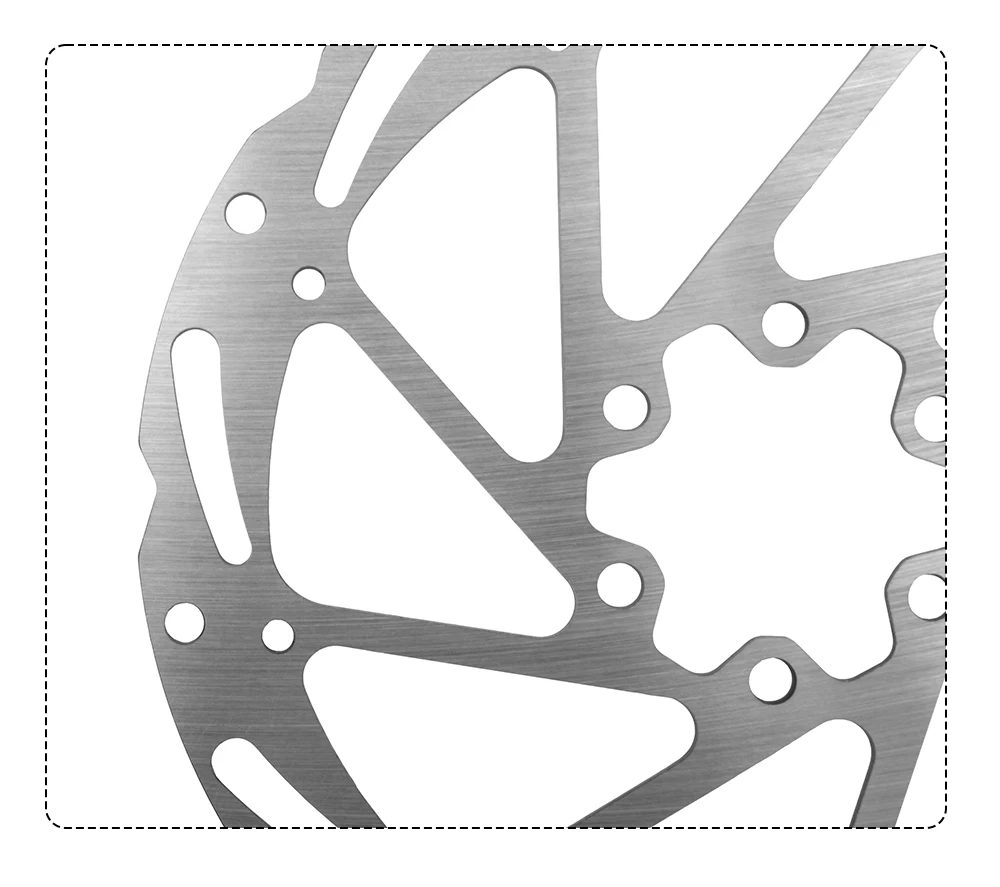 TEKTRO Disc Brake Rotor 6-Bolt TR160/TR180/TR203 160/180/203mm Stainless Steel Lightweight Dissipation Polygonal Design Screws