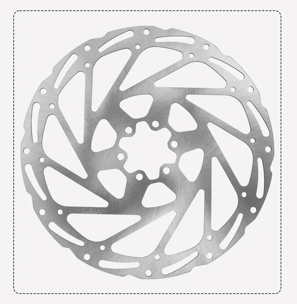 TEKTRO Disc Brake Rotor 6-Bolt TR160/TR180/TR203 160/180/203mm Stainless Steel Lightweight Dissipation Polygonal Design Screws