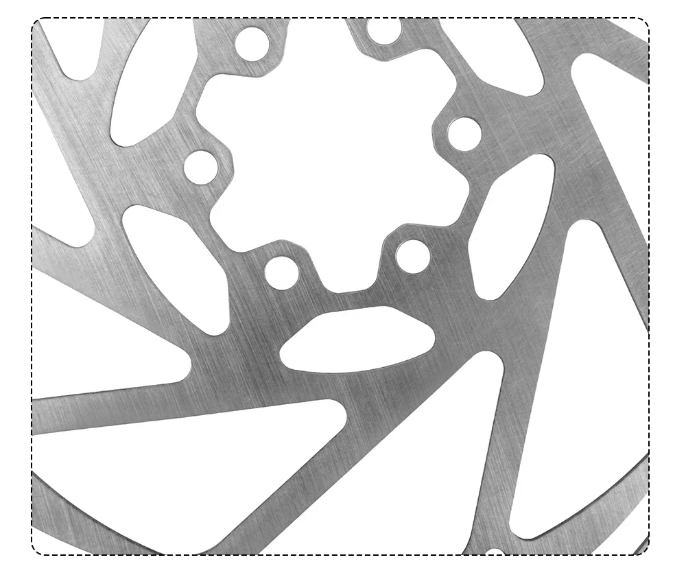 TEKTRO Disc Brake Rotor 6-Bolt TR160/TR180/TR203 160/180/203mm Stainless Steel Lightweight Dissipation Polygonal Design Screws