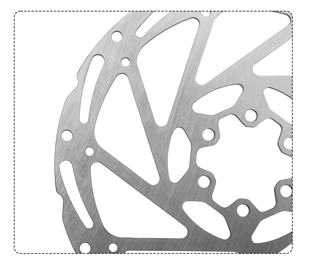 TEKTRO Disc Brake Rotor 6-Bolt TR160/TR180/TR203 160/180/203mm Stainless Steel Lightweight Dissipation Polygonal Design Screws