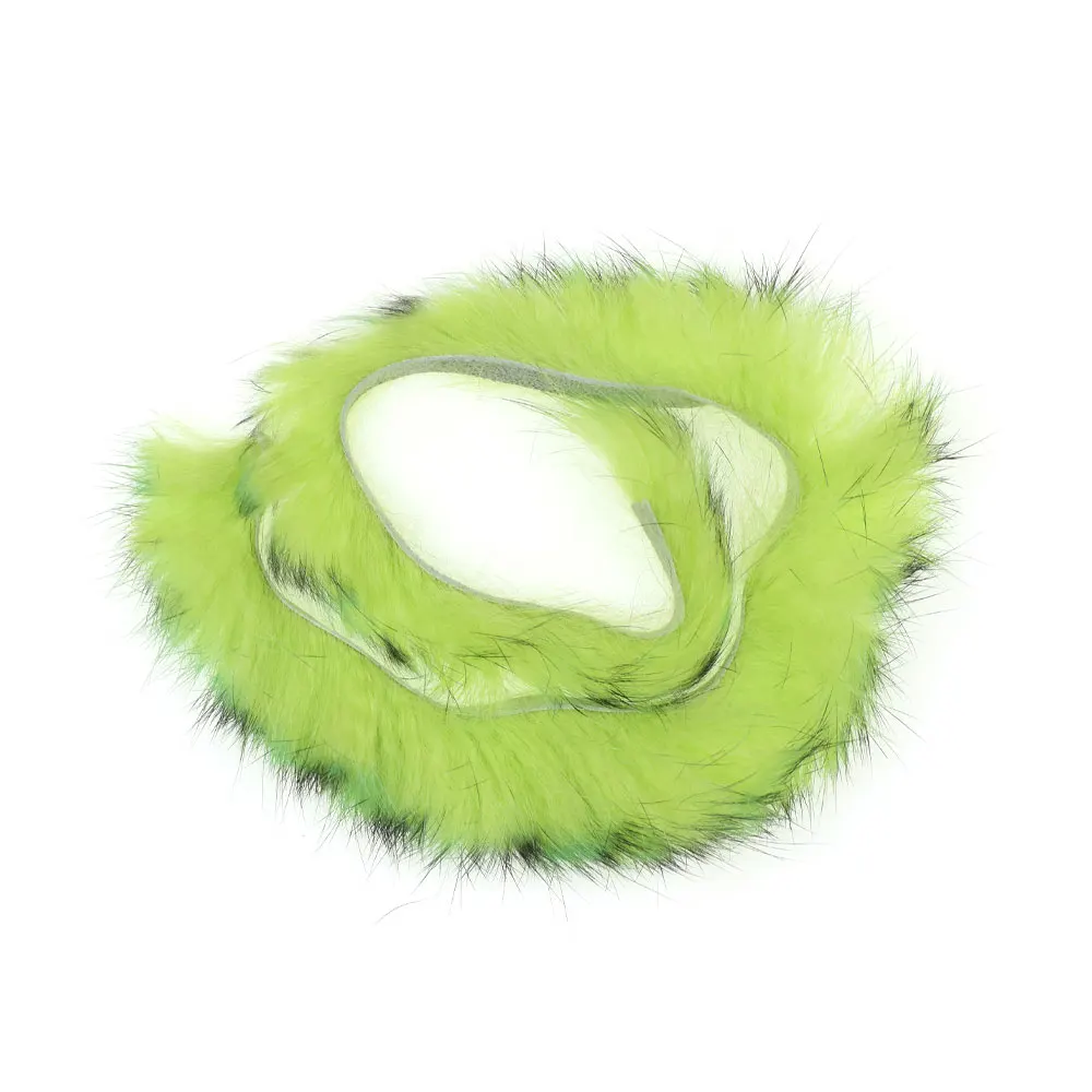 2pcs 5mm Wide Rabbit Fur Hare Zonker Strips Fly Tying Material For Tying Zonkers Minnow Baitfsh Streamer Saltwater Fishing Lures