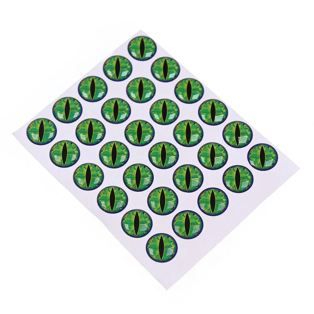 100pcs Holographic 3D Epoxy Fish Eyes Dragon Eyes For Baitfish Streamer Saltwater Fly Jig Baits Fishing Lure Making 3mm~12mm