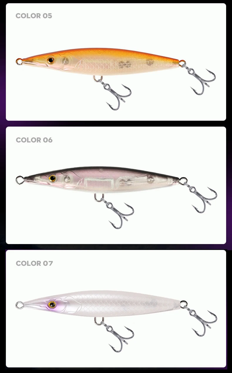YOOFISH Floating Pencil Bait 90mm/110mm/130mm/150mm Long Casting Topwater Stickbait Hard Wobblers For Seabass Pike Fishing