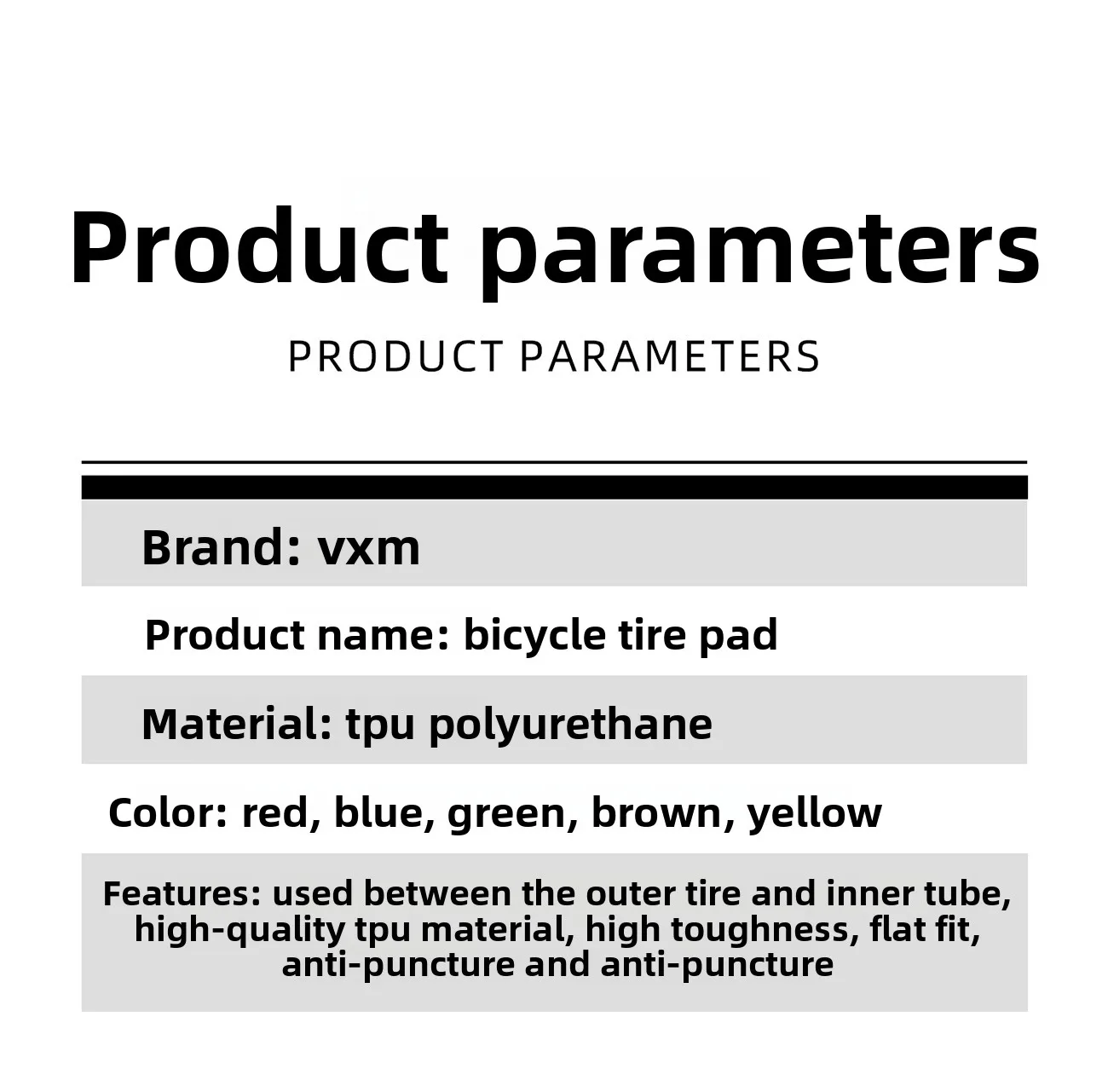 1PCS Bike Tire Liner Inner Tube Bicycle 700C Flat Protector Compatible with 12' 16' 18' 20' 24' 26' 27.5' 29' TPU Tire Liner
