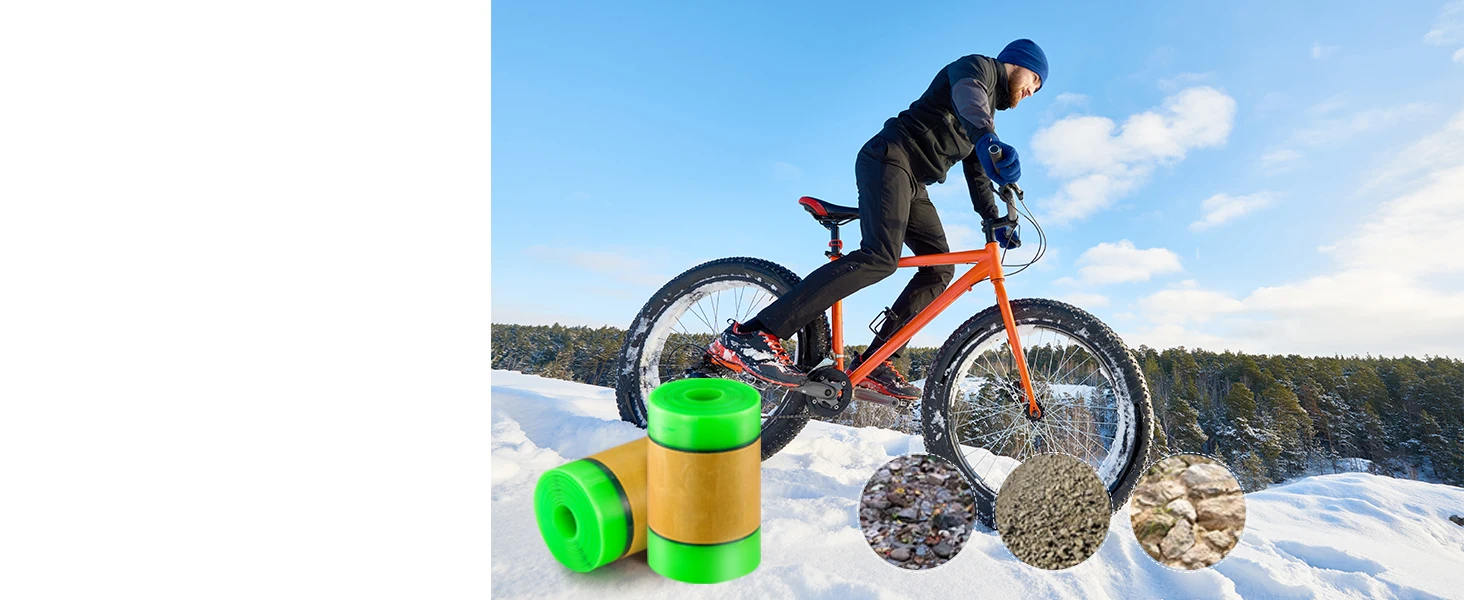1PCS Bike Tire Liner Inner Tube Bicycle 700C Flat Protector Compatible with 12' 16' 18' 20' 24' 26' 27.5' 29' TPU Tire Liner