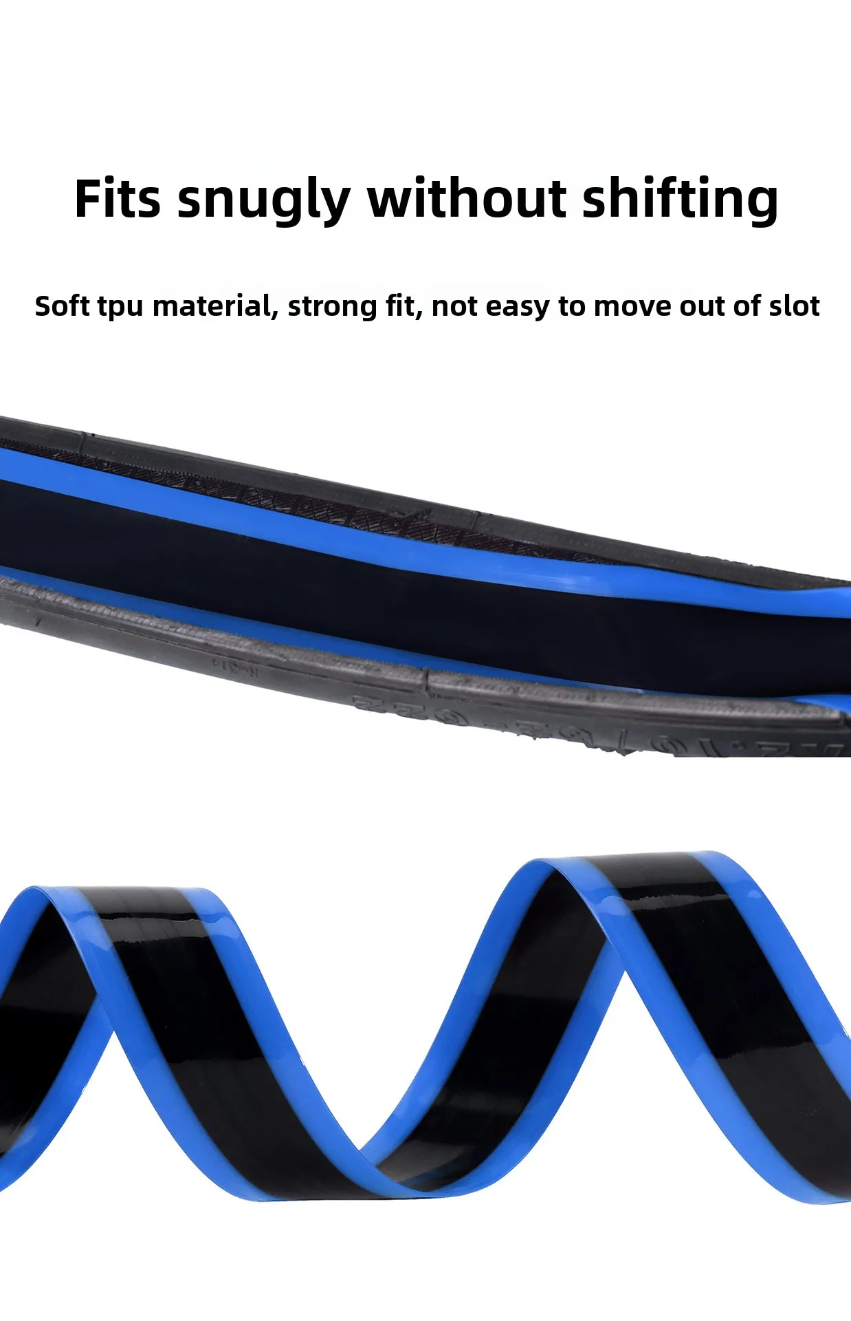 1PCS Bike Tire Liner Inner Tube Bicycle 700C Flat Protector Compatible with 12' 16' 18' 20' 24' 26' 27.5' 29' TPU Tire Liner