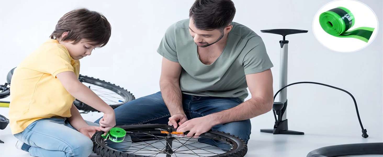 1PCS Bike Tire Liner Inner Tube Bicycle 700C Flat Protector Compatible with 12' 16' 18' 20' 24' 26' 27.5' 29' TPU Tire Liner