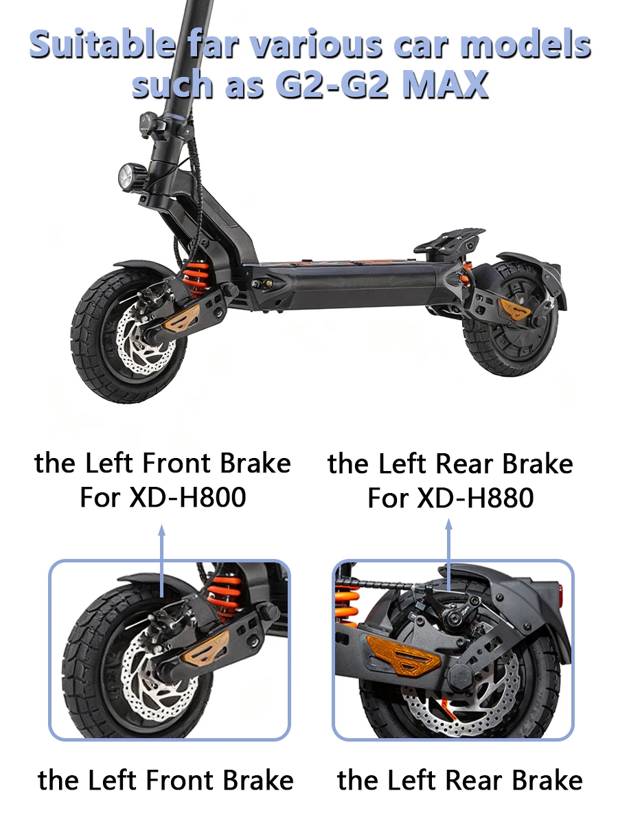 XOD Electric Scooter Brake H800/H880 Electric Scooter Hydraulic Disc Brake For KUKirin G3 Pro G4 G5 G2 MAX G2 Master Spare Parts