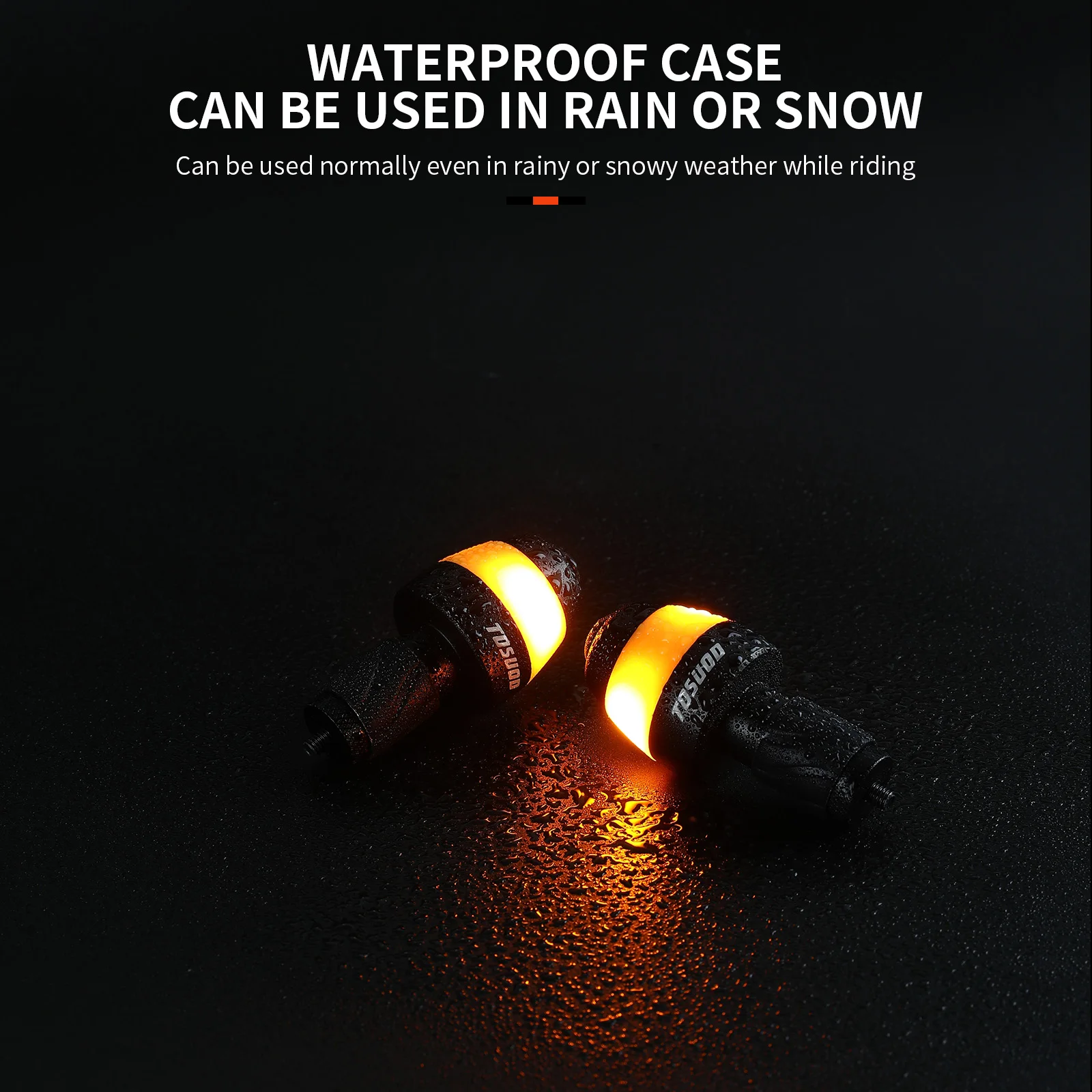 TOSUOD Bicycle Light Plug Light LED Intelligent Turn Signal Warning Light Mountain Handle Blockage Handle Bicycle Light