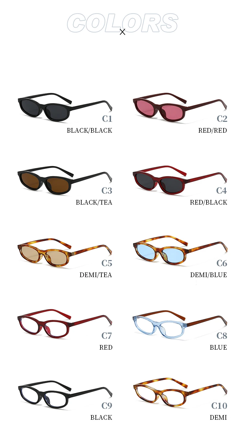 Hiking Vintage Small Oval Anti Light Glasses Women Men Classic Fashion Brand Shades Daily Leisure Travel Lady Man Eyewear UV400