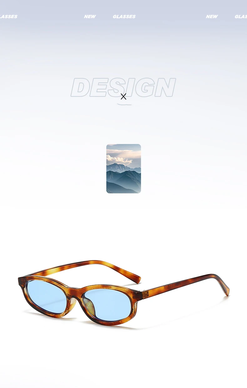 Hiking Vintage Small Oval Anti Light Glasses Women Men Classic Fashion Brand Shades Daily Leisure Travel Lady Man Eyewear UV400