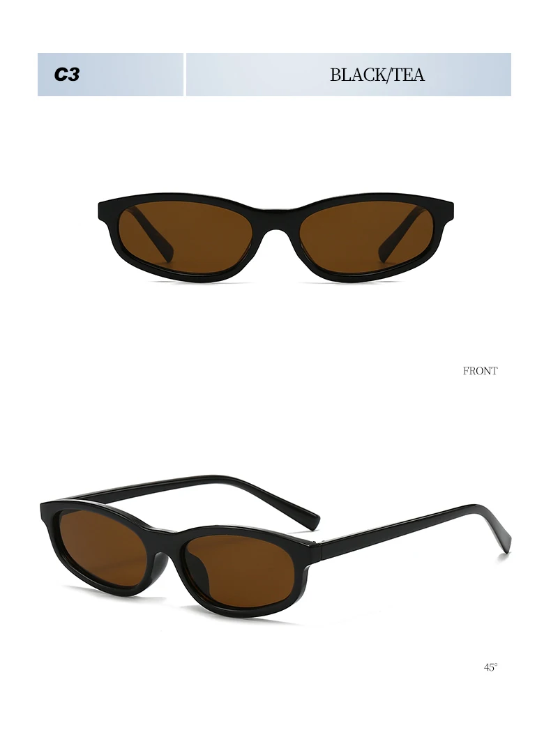 Hiking Vintage Small Oval Anti Light Glasses Women Men Classic Fashion Brand Shades Daily Leisure Travel Lady Man Eyewear UV400