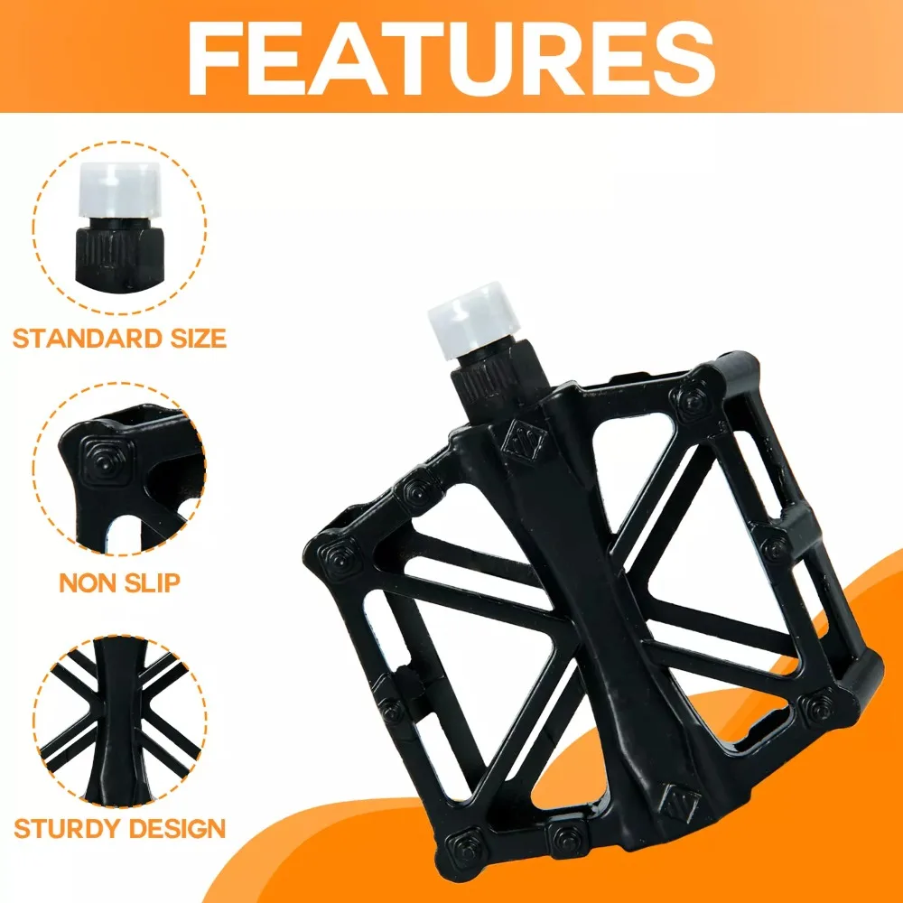 Universal Mountain Biking Pedals Save Effort Anti-slip Bike Bearing Pedals Bicycle Accessories Durable Aluminum Alloy Pedals