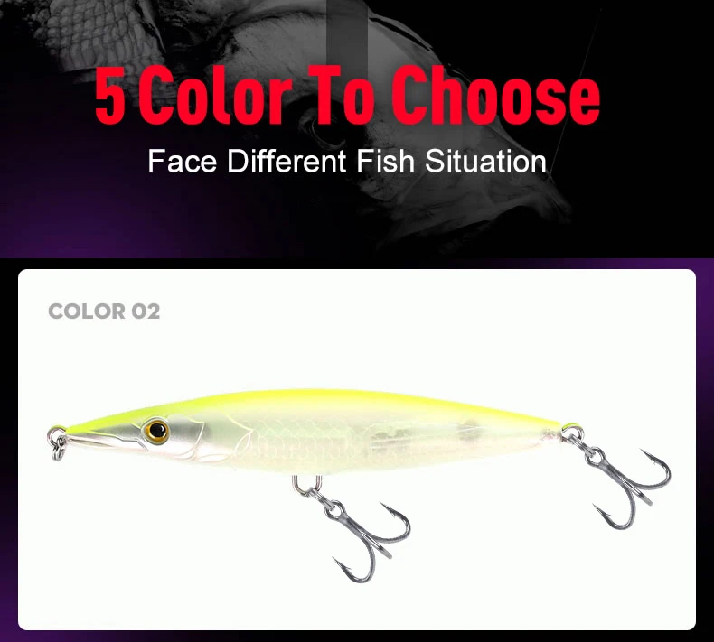YOOFISH Floating Pencil Lure 90mm/110mm/130mm/150mm Long Casting Topwater Artificial Hard Stickbait Seabass Pike Fishing Lure