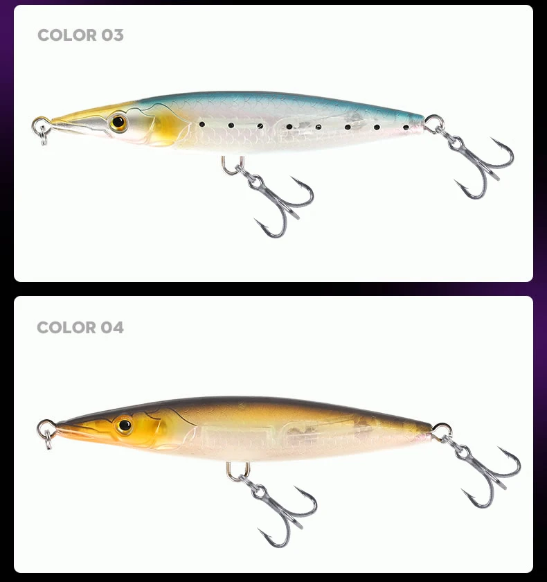 YOOFISH Floating Pencil Lure 90mm/110mm/130mm/150mm Long Casting Topwater Artificial Hard Stickbait Seabass Pike Fishing Lure