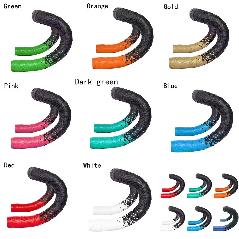 1 Pair Non-Slip Cycling Bike Accessories Racing Bicycle Handlebar Tape Bicycle Wrap Handlebar Belt Bike Tapes