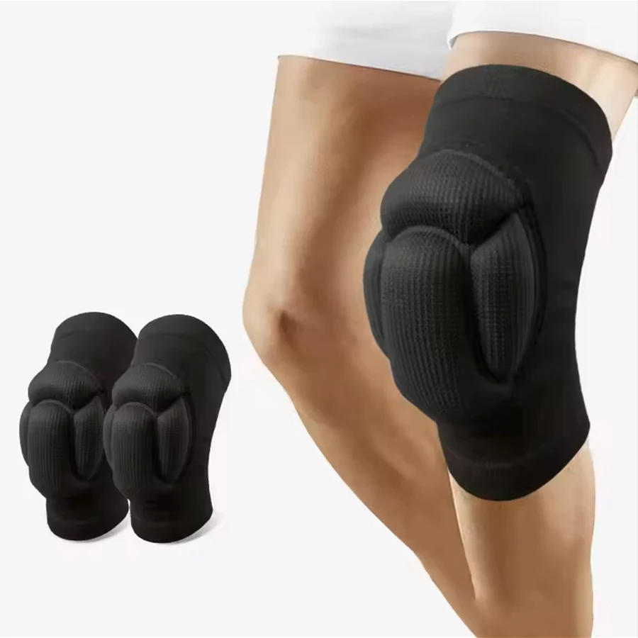 1Pair Thickened Protection Sports Kneepad Gym Support Fitness Gear Gear Basketball Brace Protector Male/Female Non Slip Pads