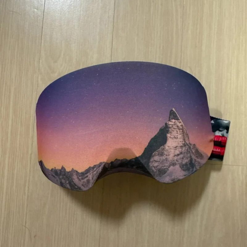 1/2/4/6Pcs Ski Goggles Protective Cover Fashion Snow Mountain Starry Print Portable Dust-proof Scratch-Proof Ski Eyewear Cover