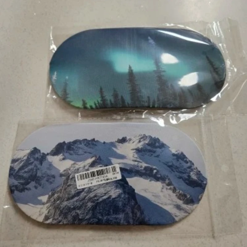1/2/4/6Pcs Ski Goggles Protective Cover Fashion Snow Mountain Starry Print Portable Dust-proof Scratch-Proof Ski Eyewear Cover