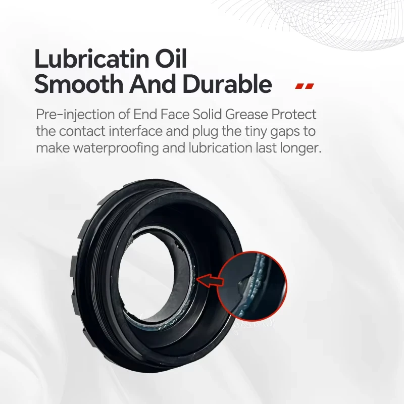 High-Performance T47 Threaded Bottom Bracket - 68/77/85.5mm for 24mm & DUB Axle, Ceramic/Steel Bearings, Smooth for Road bikes