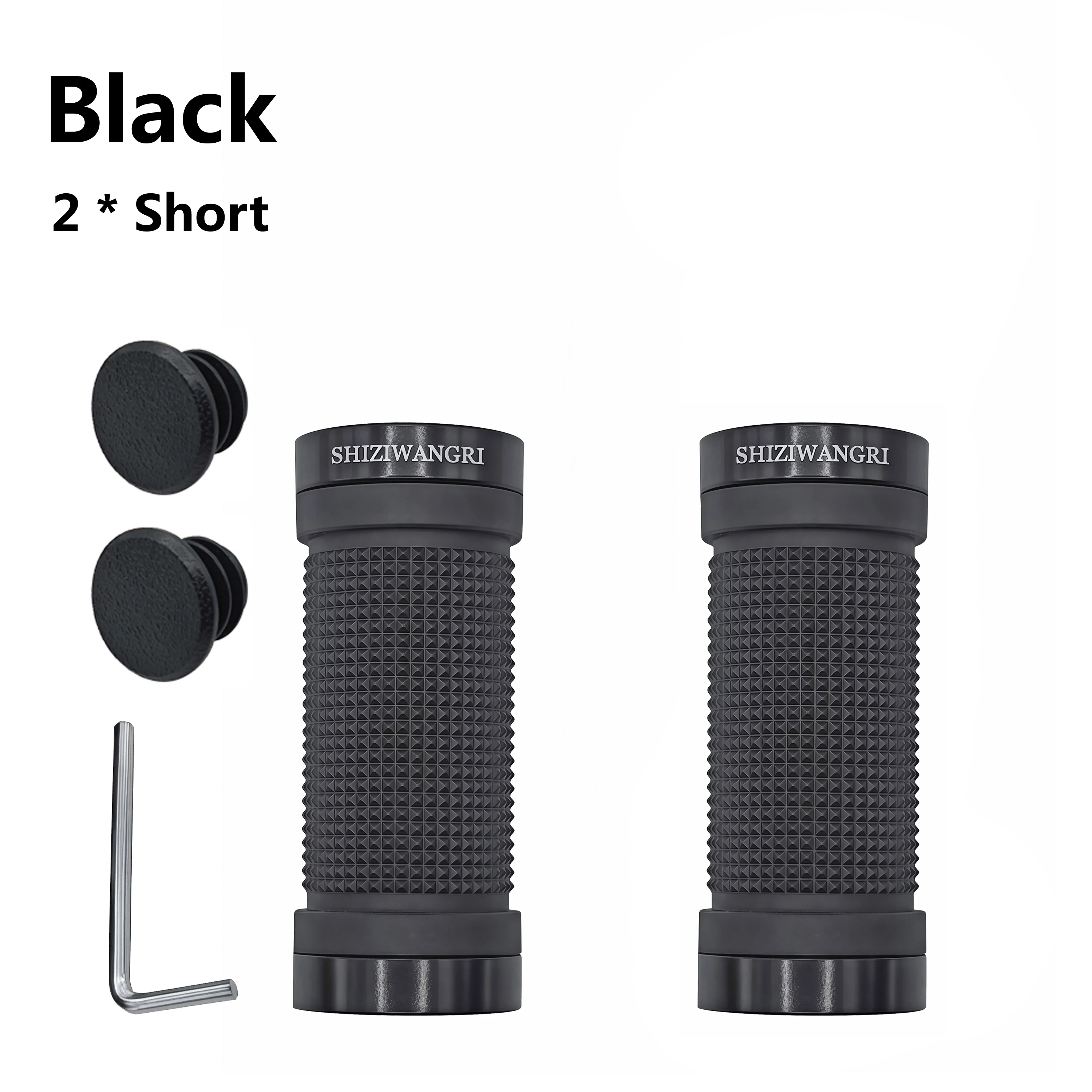 SHIZIWANGRI MTB Grips 80mm/129mm High Quality Rubber Bicycle Handlebar Anti-Skid Cover Rubber Bike Gloves Turn Handle